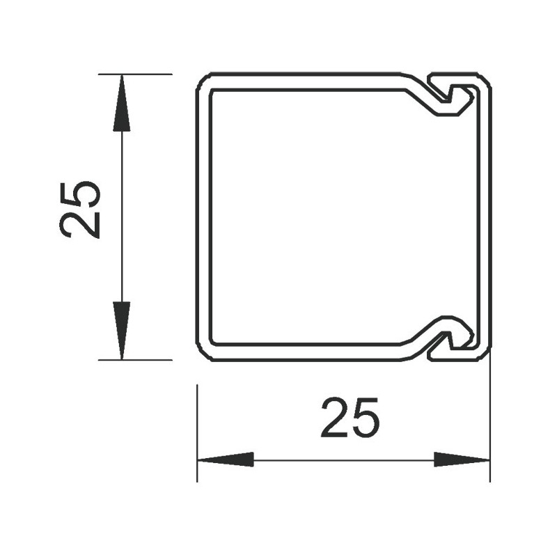 WDK 25025 25x25mm kaablikarbik