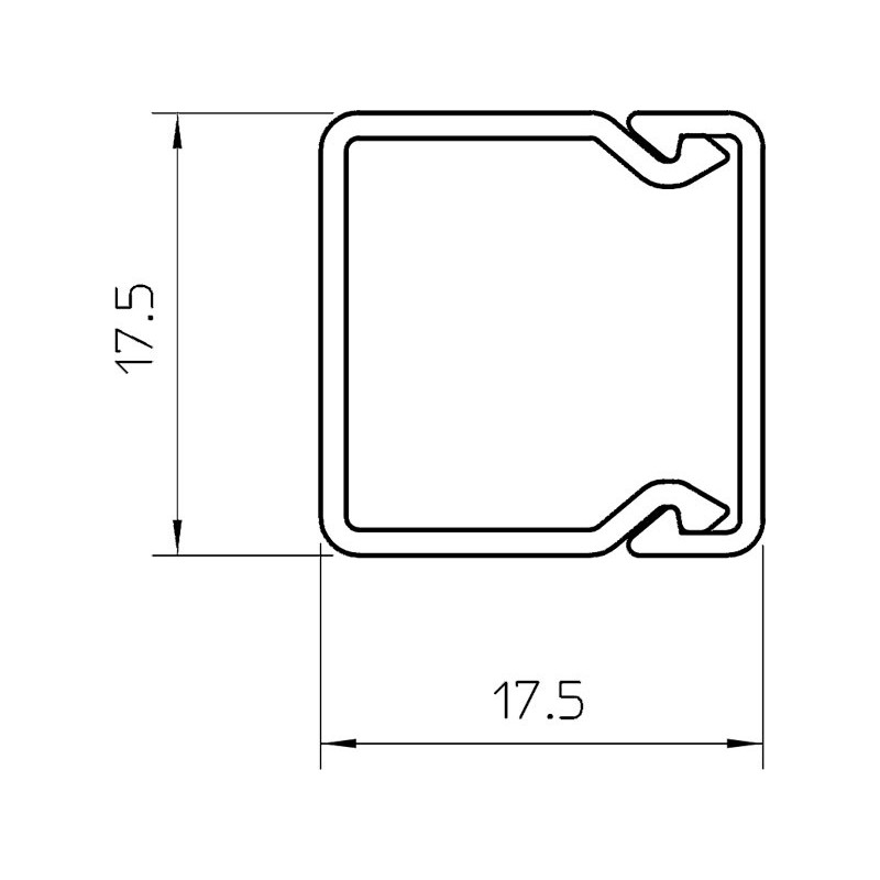 WDK 20020 17,5x17,5mm kaablikarbik