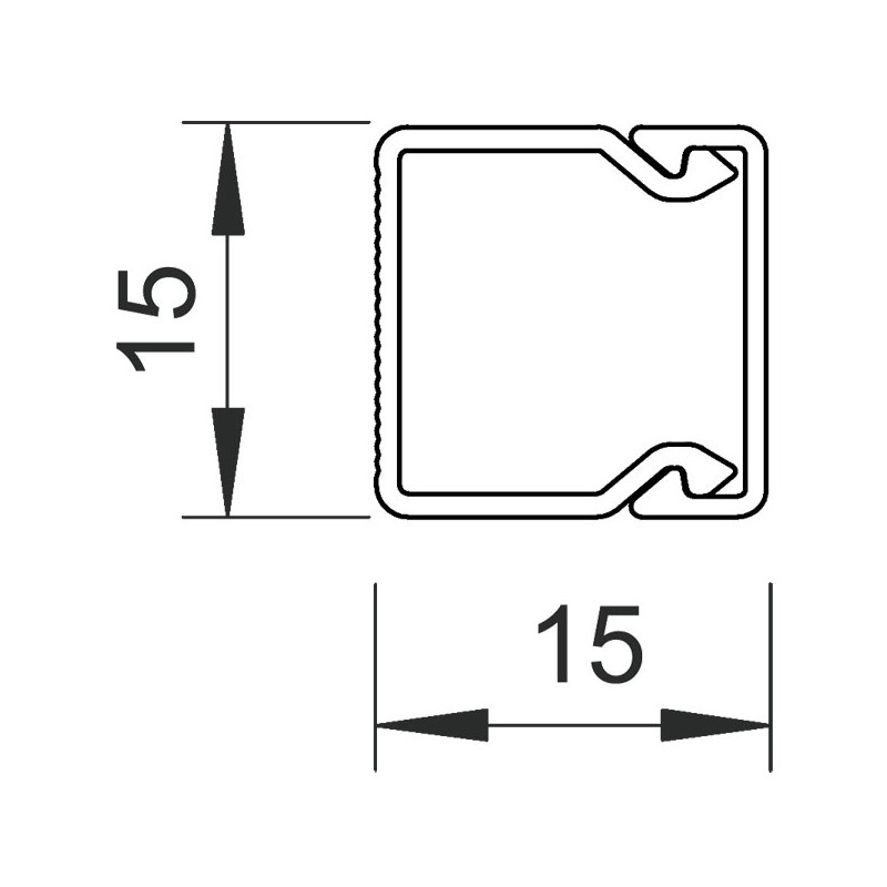 WDK 15015 15x15mm kaablikarbik