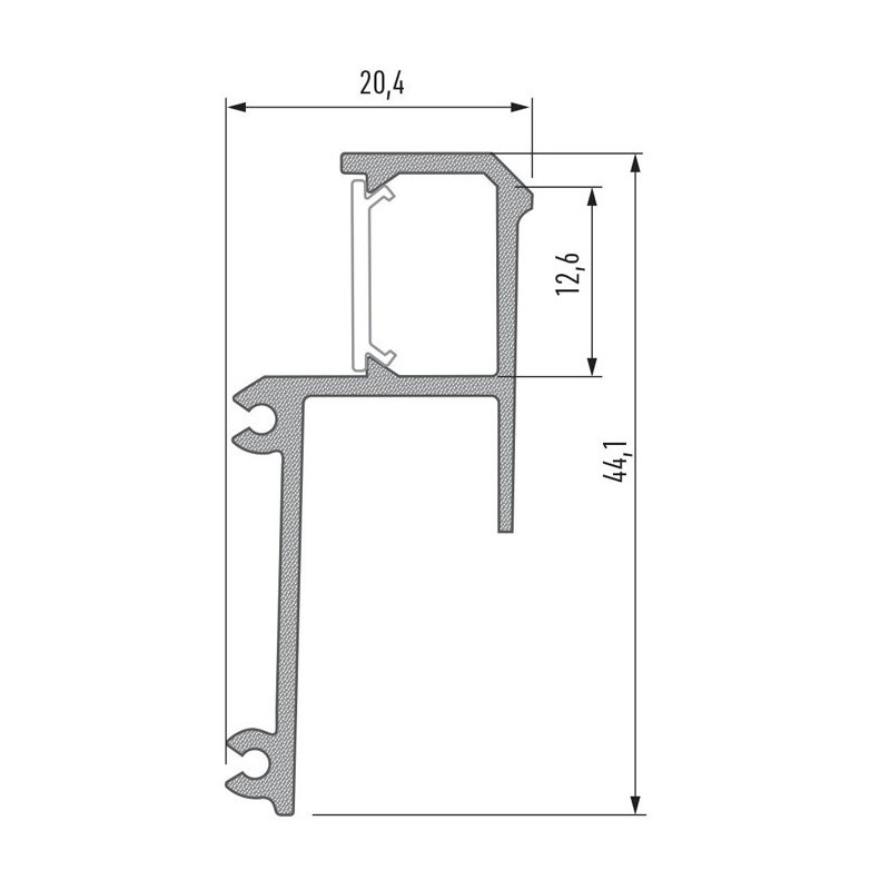 IPA12 led profiil karniisile