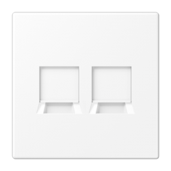 LS990 matt snow white 2x Keystone center plate