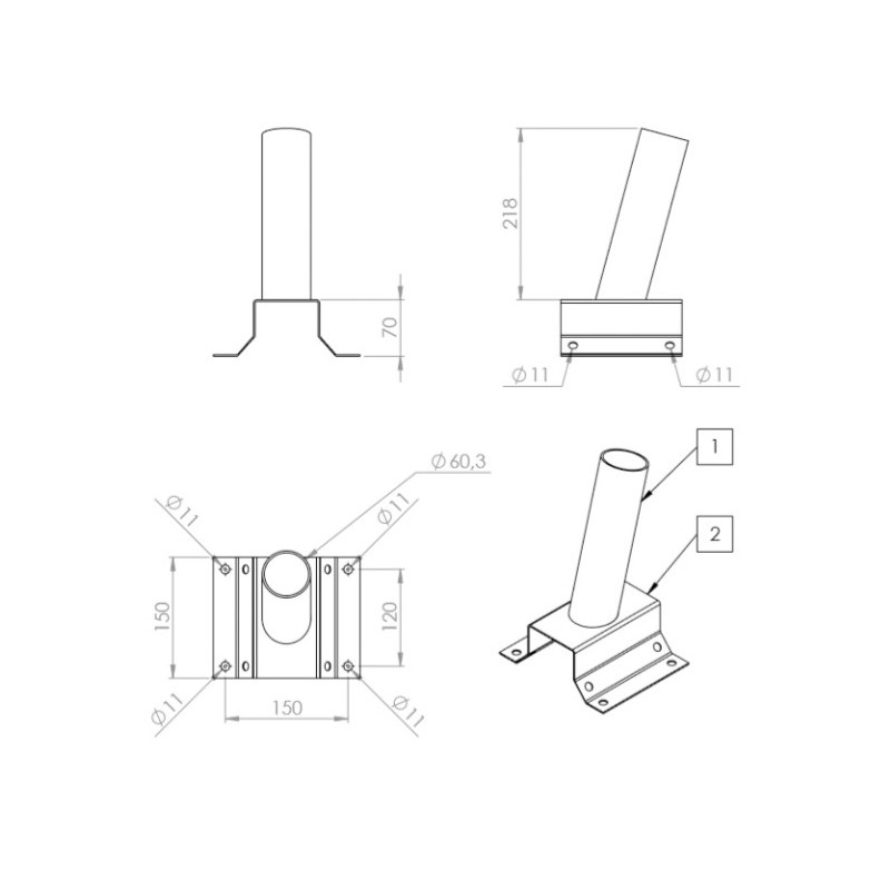 Tänavavalgusti seinakandur