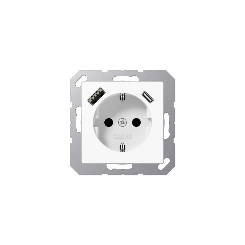 A Series outlet USB A+C White