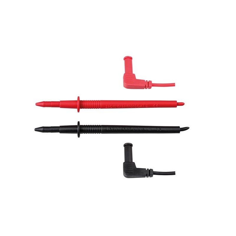 Mõõtejuhtmed viltu silikoon 0,75mm² 1,5m testrile Must/Punane