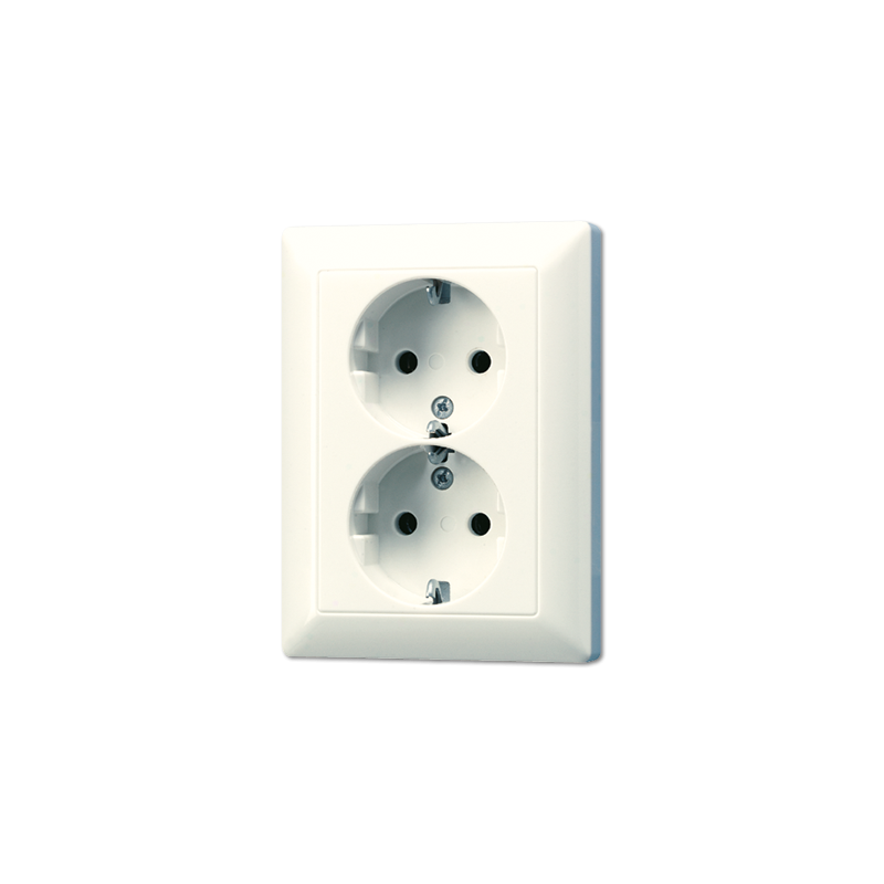 AS5020U 2-gang socket ivory