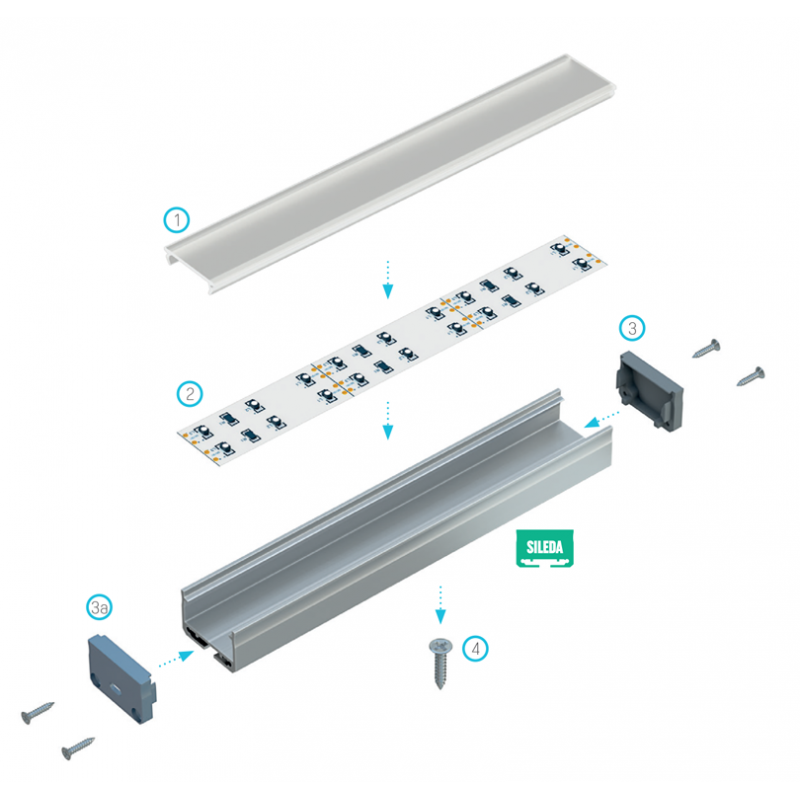 SILEDA led profiil 18x27mm