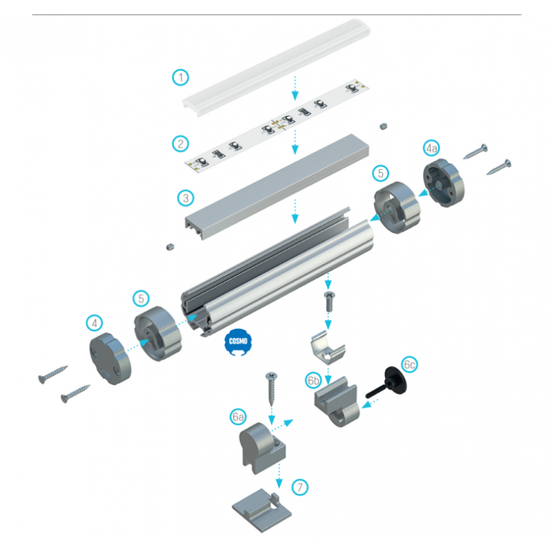 COSMO led profiil 25mm