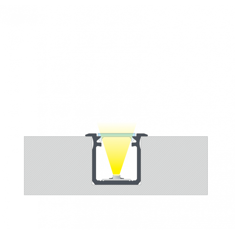 Profile G 22x18mm süvis led profiil