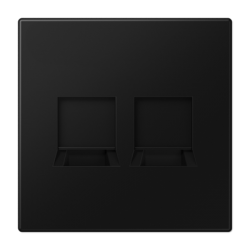 LS 1969-2 WE centre plate 2x keystone matt graphite black