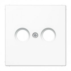 LS 990 centre plate TV-FM SOCKET matt snow white