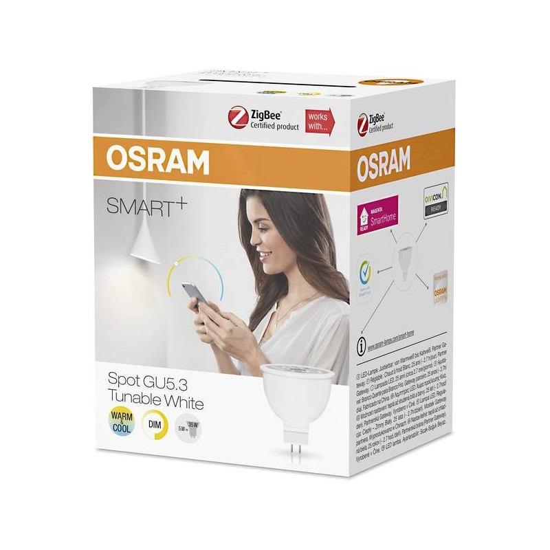 SMART+ ZB SPOT 5 W 12 V 36° GU5.3 TunableWhite