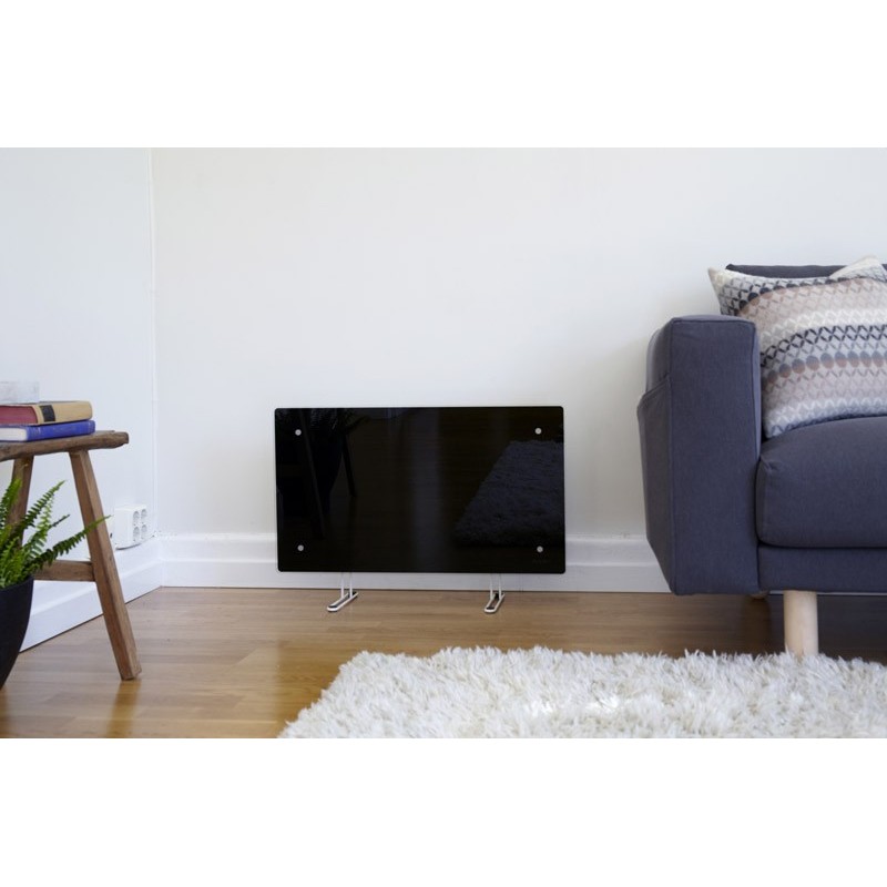 Clea H WiFi klaaspaneeliga elektriradiaator Must