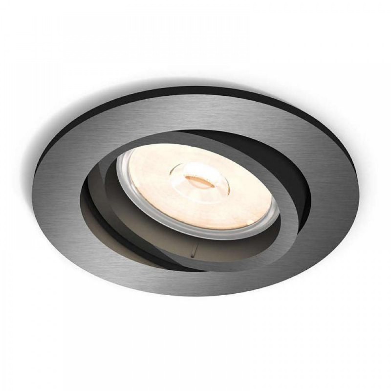 DONEGAL grey Recessed spot GU10 Ø70/90mm