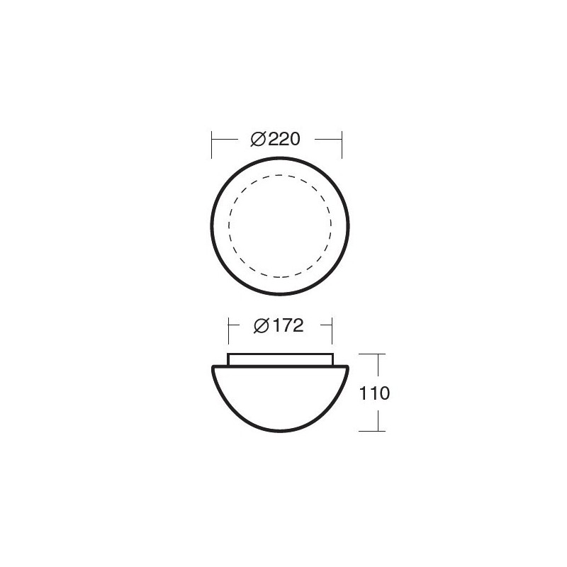 Aura 1 plafoon 220mm