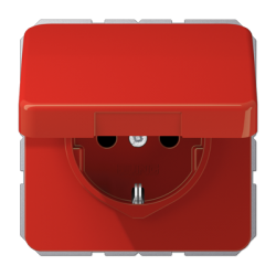 CD500 kaanega pistikupesa IP44 punane