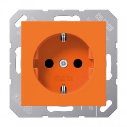 A series schuko socket orange