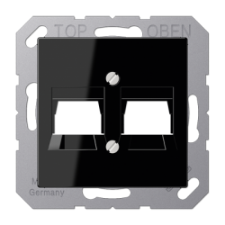 A1569-2WE 2x Keystone centre plate black