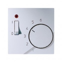 ATR231PL room thermostat cover with switch Alu