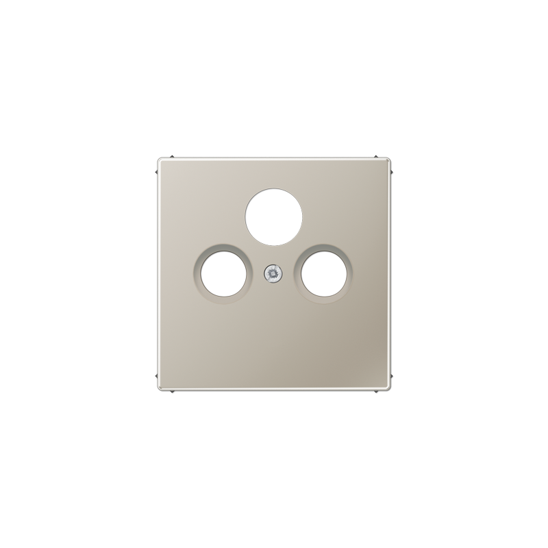 ES 2990 SAT centre plate for SAT-TV-FM Stainless steel