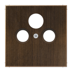 ME 2990 SAT AT centre plate for SAT-TV-FM Antiqu brass
