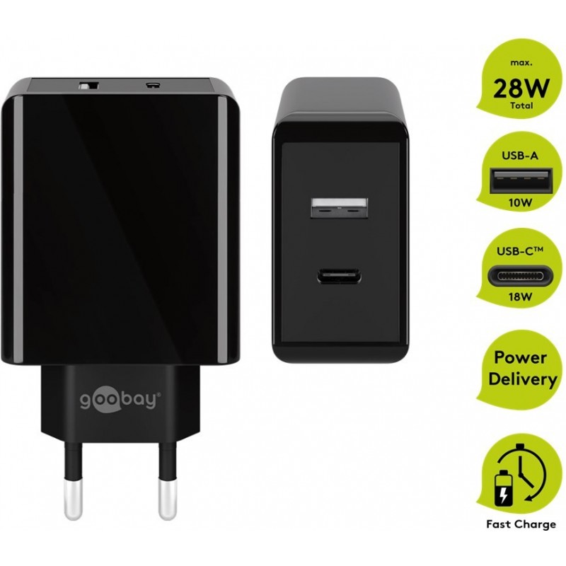 USB C + USB A laadija 240V max 3A