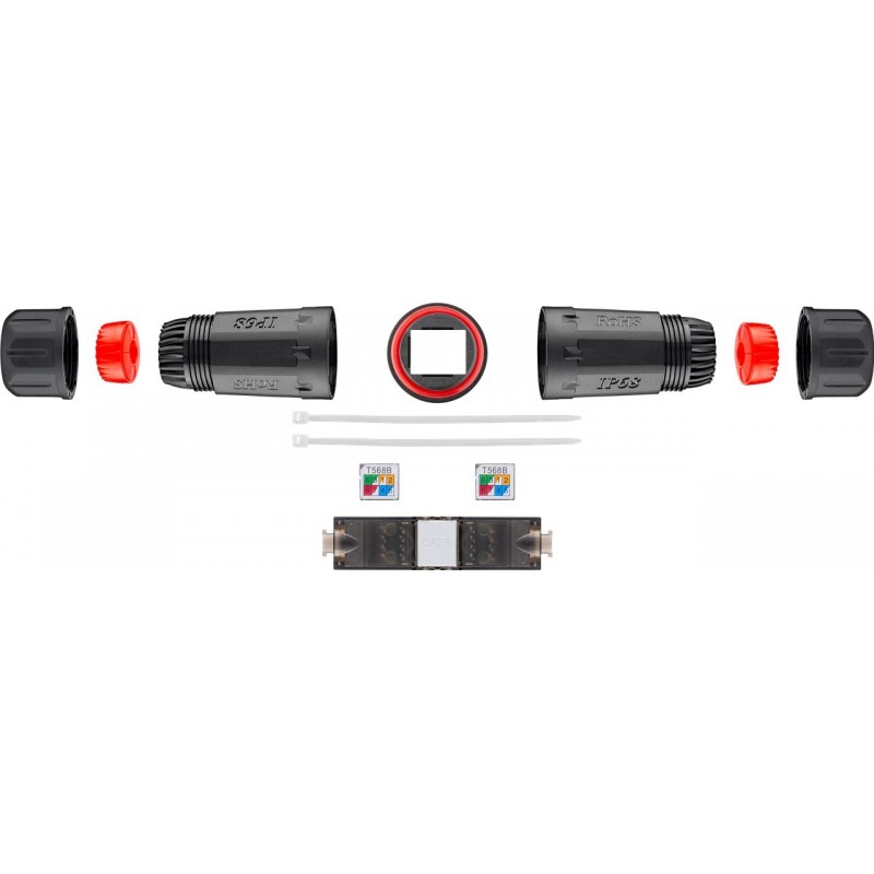 Arvutikaabli jätk CAT6 UTP tööriistavaba IP68