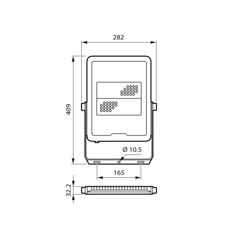 BVP165 LED 100W IP65 ASY Ledinaire floodlight G3