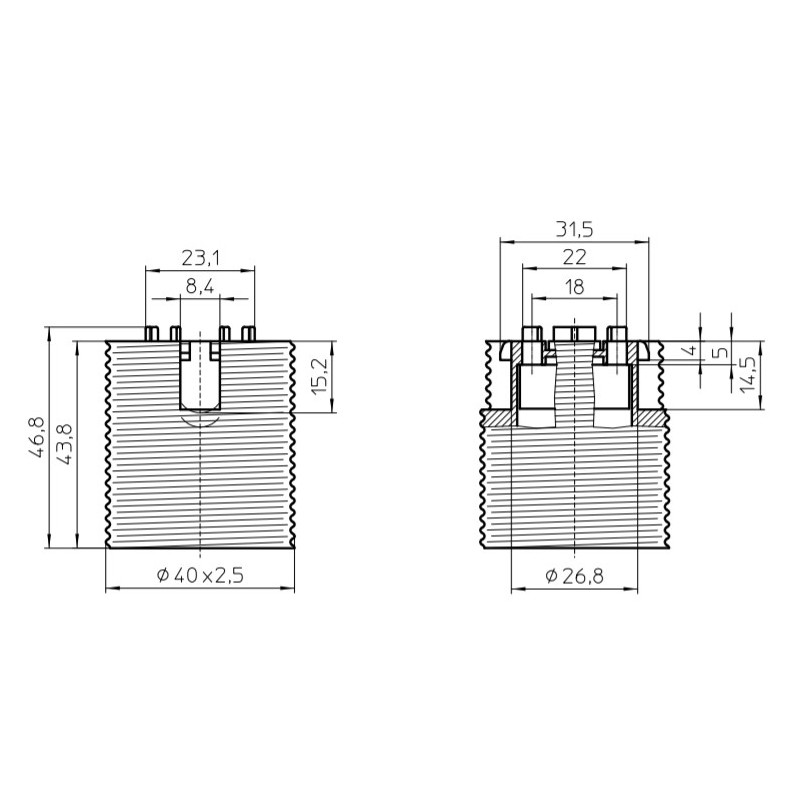 E27 plastik keermega