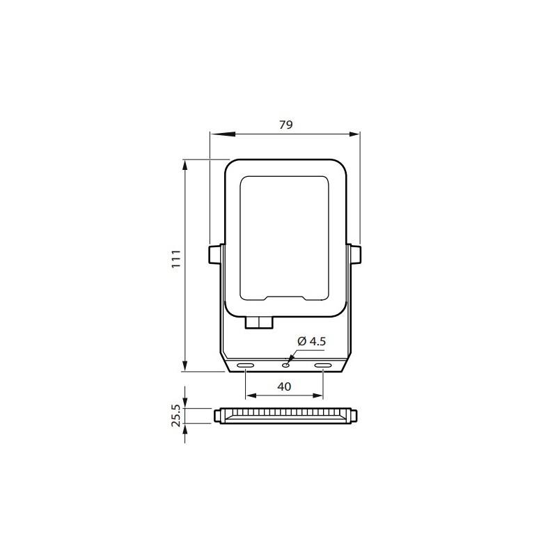BVP164 LED 10W IP65 Ledinaire floodlight G3