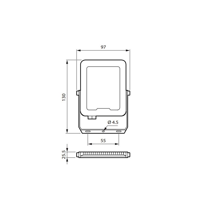 BVP164 LED 20W IP65 Ledinaire floodlight G3